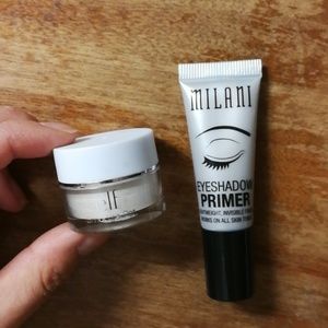 milani eye shadow primer & elf smudge pot